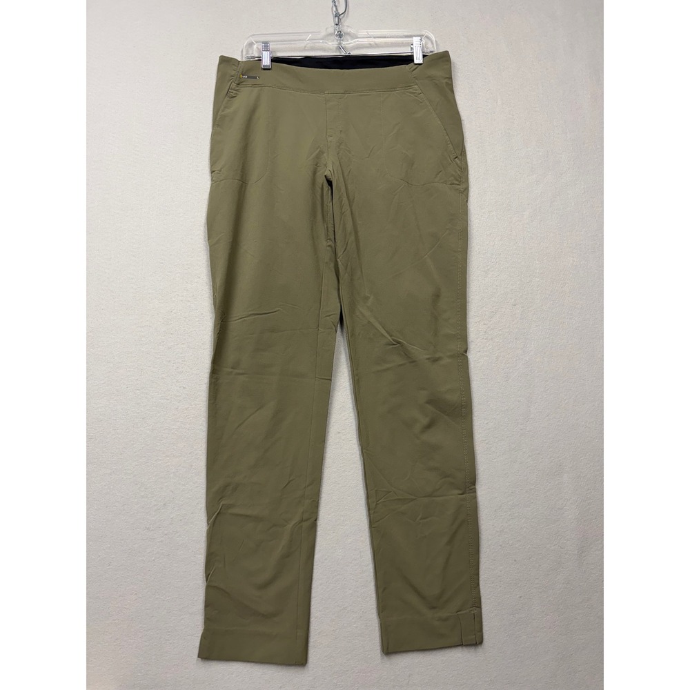 Lole Pants Women M Green LSW2524 Straight Leg Stretch Hiking Outdoor Trousers